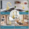 ALEASHA Brushed Gold Bar Sink Faucet, Bar Sink Faucet Single