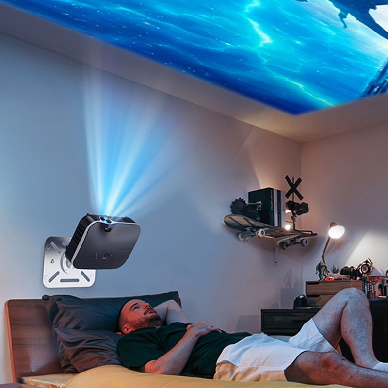 Desktop Projector Mount, 360° Rotating Projector Wall Mount, Projector Ceiling