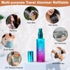 10ML Perfume Travel Refillable Spray Bottles 5pcs Set, Mini Glass
