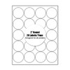 2" Round Circle Labels for Inkjet & Laser Printers, 20