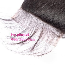 Hd Lace Closure 6x6 Closure Human Hair Straight 10 Inch Lace Frontal Deep Part Transparent Swiss With Baby Hair Pre Plucked Brazilian Human Hair Closure With Free Part Natural Hairline