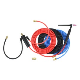SÜA - 20 Series - 250 Amp - Water Cooled - TIG Torch - 12.5 feet 3-Piece Cable - INLINE Gas Dinse 35-70 Connector - (Welders with Gas Solenoid)