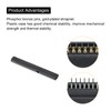 PATIKIL Card Edge Connector Black Socket Straight Connection 98 Pin