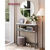 VASAGLE Console Table, 2-Tier Narrow Sofa Table with 2 Shelves,
