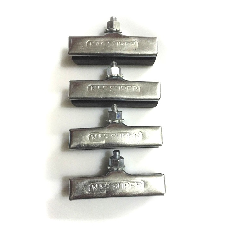 eRadius 4 x Rod Brake Blocks Pads Angle Sided Vintage