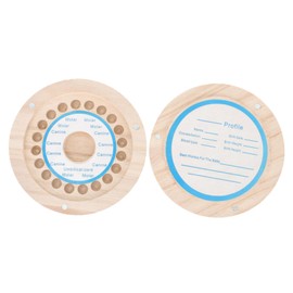 Generic Deciduous Teeth Memorial Box Holder Tooth Plush Tooth Collection Organizer Earwax Kits Tooth and Keepsake Mothers Day from Daughter Fathers First Toothpick Test