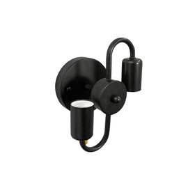 VinTopsh Pull Chain Switch Wall Sconces,2-Light Industrial Metal Wall Light Fixtures Sconces Wall Lighting for Bedroom Bathroom Kitchen Porch (Black)