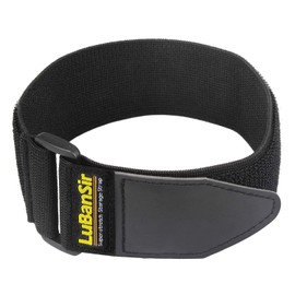 LuBanSir Cinch Straps - 2" x 18" (6 Pack) Elastic Hook and Loop Storage Straps with Buckle for Bicycle, Truck, Boat and More for Extension Cords, Ropes, Hoses Organization - Black