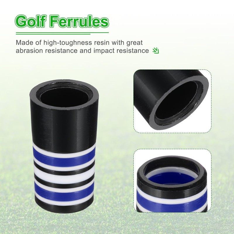 PATIKIL Golf Ferrules 0.370" Inner Diameter 10 Pack Tapered Shape