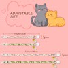 LAFAYI 4 Pack Cotton Breakaway Cat Collar with Bell &
