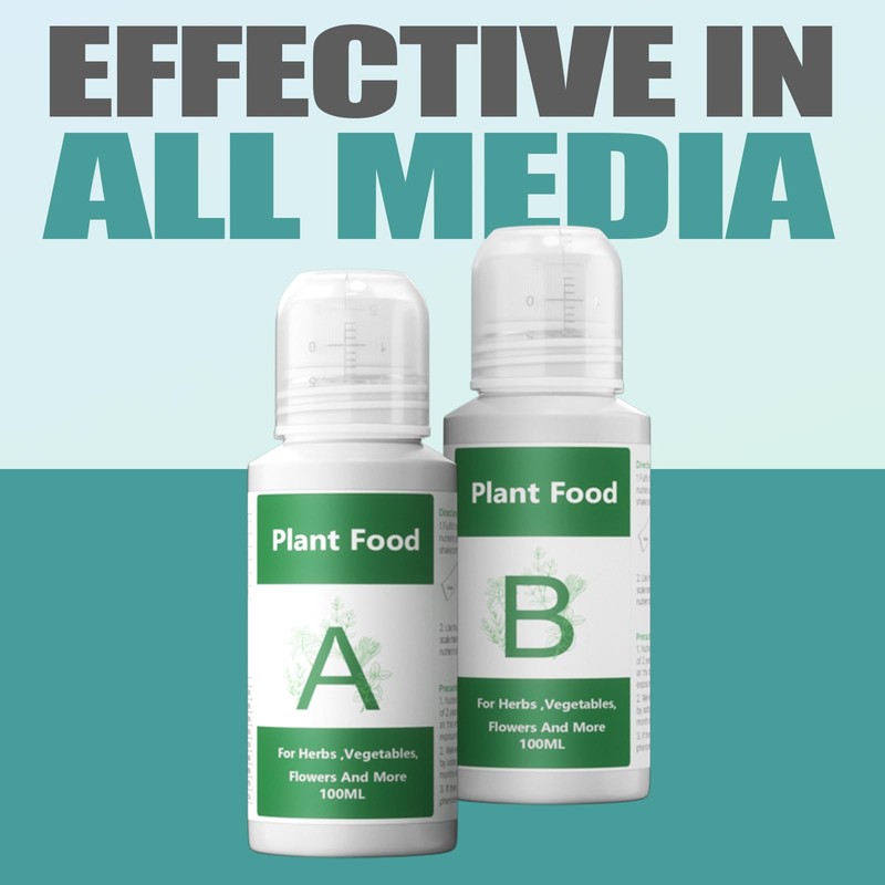 Hydroponics Nutrients for Aerogarden(800ml in Total), Plant Food A &