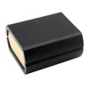 Esquirla Deluxe Velvet Cufflink Storage Box for Groomsmen Gifts, Black-