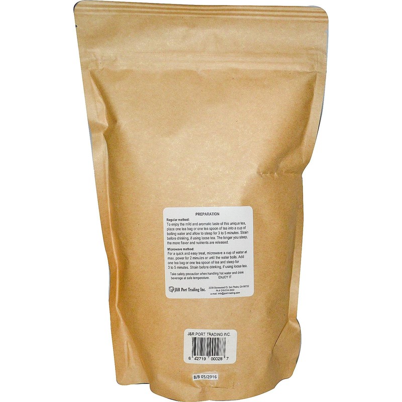 J&R Port Trading Organic Green Rooibos, Caffeine Free, 1 lb