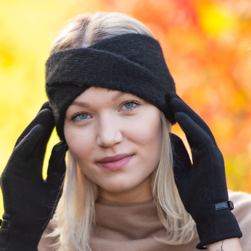 NF NITZSCHE Fashion, Headband for Women, Colours: Black, Grey, One
