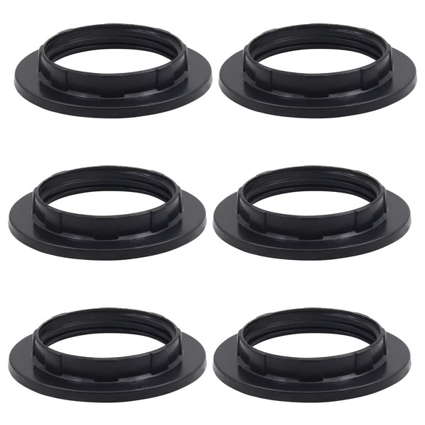 Lampshade Reducer Ring Black YnGia, E27 Lamp Holder Twist Plastic