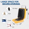 Piclafe Car Window Punch Button Lock Box, Yellow Portable Car