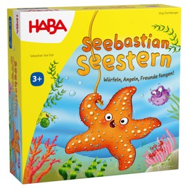 HABA Seebastian Stella marina – Gioco di pesca in legno per bambini dai 3 anni in su, promuove abilità motorie, gioco libero, apprendimento & differenziare i colori – 2012229001