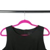 Simplify 25 Pack Slim Velvet Suit Hangers in Fuchsia -