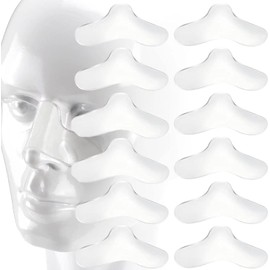 (12 piezas) Almohadillas nasales de gel Almohadillas nasales universales para mascarilla CPAP Se pueden recortar Material flexible Diseñado