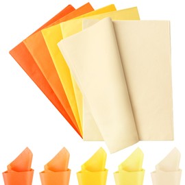 VGOODALL 75 Sheets Colourful Tissue Paper, Tissue Paper, 50 cm x 35 cm, Thanksgiving Day, Craft Paper, Gift Wrapping Paper for Autumn, Thanksgiving, Wedding, Craft Decor