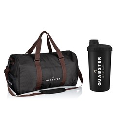 [Bundle] Quabster QUAB9 Unisex Sports Bag 40 L with Shaker | Many Compartments with Sophisticated Division