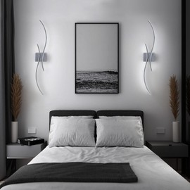 CANEOE Modern LED Wall Sconce, 39Inch LED Bathroom Vanity Light, 6000K Modern Wall Light Fixtures Indoor Wall Lamps for Living Room Hallway Sconces Wall Lighting