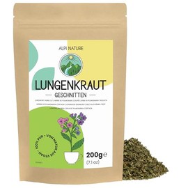 Alpi Nature Lungwort Tea 200 g, Lungwort Dried and Cut, Herbal Tea Loose