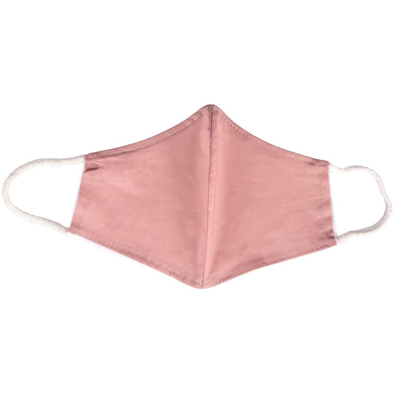 styleBREAKER Unisex Cotton Fabric Mask, Plain, Double Layer, Reusable, Washable,