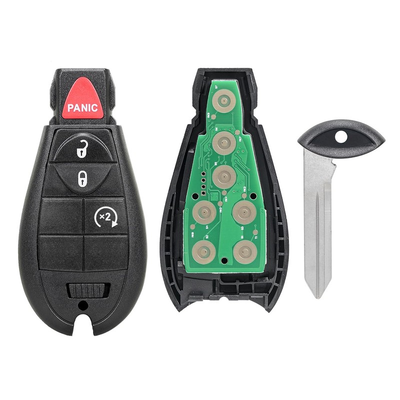 KEYALL 1 Pack 4 Buttons Remote Control Car Key Fob