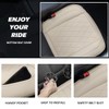TTMiku 2-Pack Bottom Seat Covers for Cars, Luxury Faux Leather