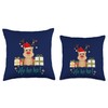 Reindeer santa Throw Pillow