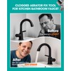4-Piece Zinc Alloy Faucet Aerator Key Set, Non-Slip Removal Tool