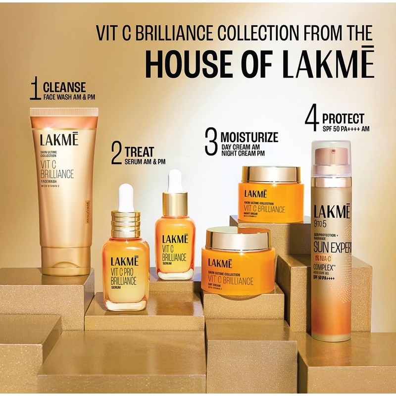 Lakme 9to5 Vitamin C Face Wash with Microcrystalline Beads for