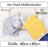 FENSILO Molleton Cloths, Pack of 6 Flannel Nappies Made of