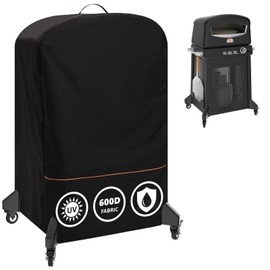 Pizza Oven Cover for Blackstone 6825 Standing Pizza Oven, 16 inch Outdoor Pizza Oven Accessories, Waterproof Propane Gas Pizza Oven Cover with Top Handle & Windproof Buckles, Black (Cover Only)