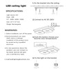 Anmaice 35cm 24Watt Flush Mount led Ceiling Light fixtures.Modern Ceiling