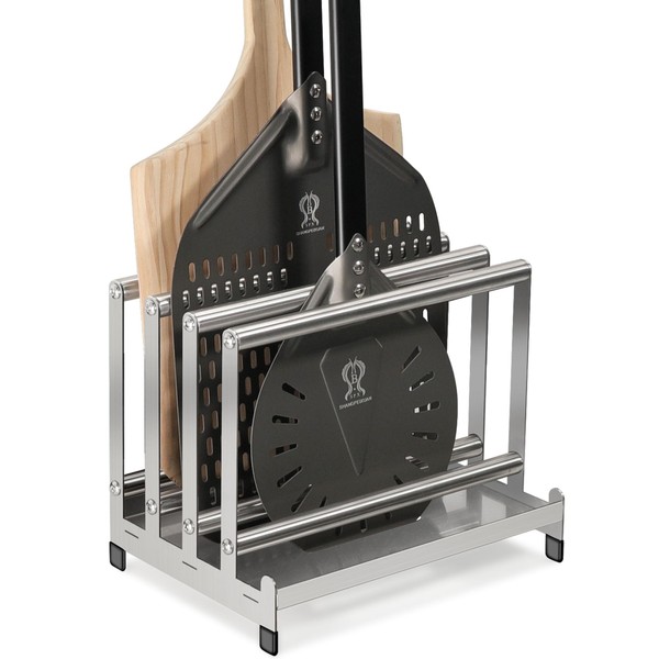 Pizza Peel Rack Stainless Steel With Non-Slip Feet Pizza Turning