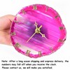 JIC Gem Agate Clock Crystal Desk & Shelf Clocks Home