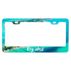 Key West Florida Design A Souvenir Metal License Plate Frame Single