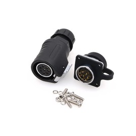 ZBLZGP LP20 Waterproof Aviation Connector IP65 Solar Panel Charge Connector Quick Connector Plug and Socket LED Outdoor Power Connector (8pin, Feamle Plug & Male Socket)