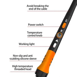 yotutun Lötkolben, Lötkolben set, 220 V 60W LCD Lötkolben, Soldering iron, Soldering kit, Lötkolben set mit Lötdraht 5 Lötspitzen und Lötkolbenständer für Schweißreparaturen