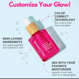 Tanceuticals Self Tanning Drops - Color Correcting Face Tanning Drops for Gradual Glow, Add to Lotion, Moisturizing Bronzer for Fake Tan, Vegan & Cruelty Free Face Tanner