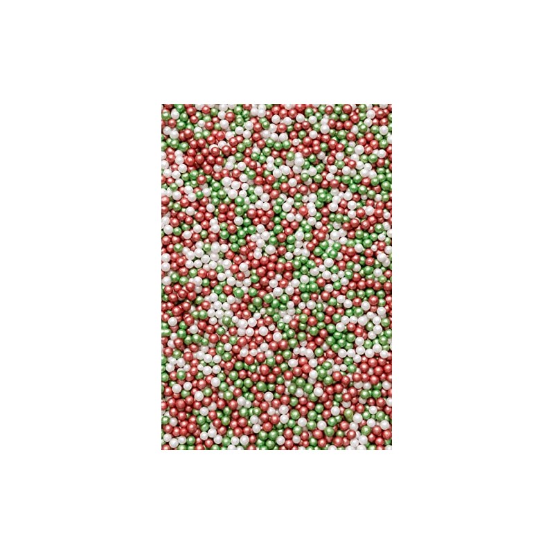 SPRINKLY - Glimmer Pearls - Red, White & Green -