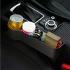 2PCS Car Seat Storage Box&Console Side Pocket Coin Phone Organizer