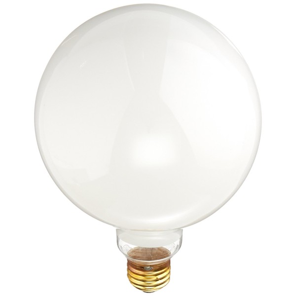 Bulbrite Incandescent G40 Medium Screw Base (E26) Light Bulb, 100 Watt, White