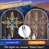 Wettal 43'' Christmas Star of Bethlehem LED Star Hanging Lights