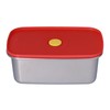 Lunch Box Red Non Pollution Good Sealing Lightweight Easily Clean