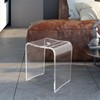 Acrylic Shower Bench U-Shape Stool Bath Chair Seat Inside Showers