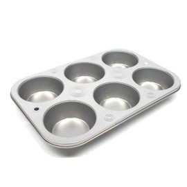 Deleite - Molde para Hornear, Pan, Galletas, Pastel, Muffiins y más, Hechos de Acero Estañado de Alta Resistencia, Resisten hasta 210°C, Muffin