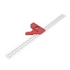 18 Inch Woodworking Edge Ruler with Fixator Serrated Design Angle